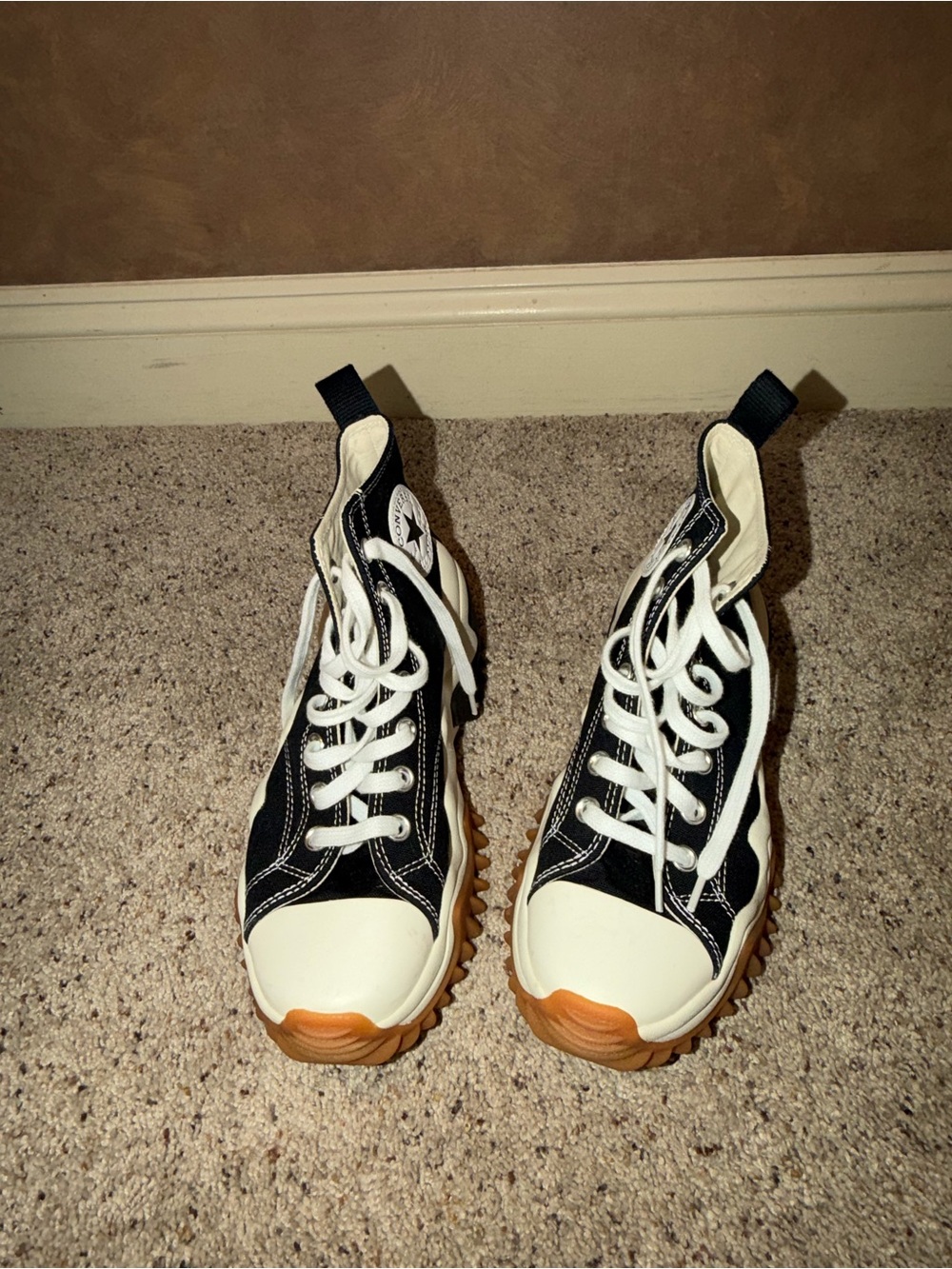 Converse  Black, White & Gum Run Star Motion High-Top Sneakers - Picture 2 of 6